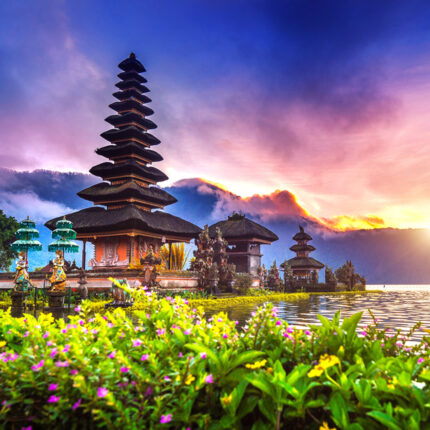 Ulun Danu Beratan Temple in Bali, Indonesia